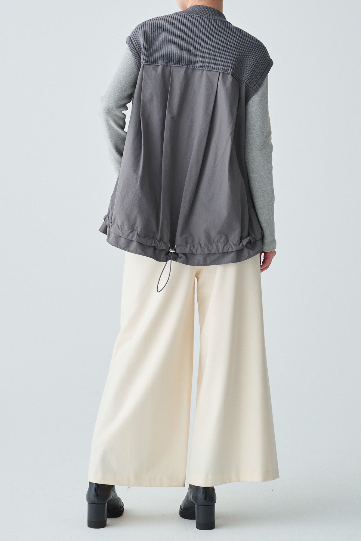 微起毛クルーネックカットソー