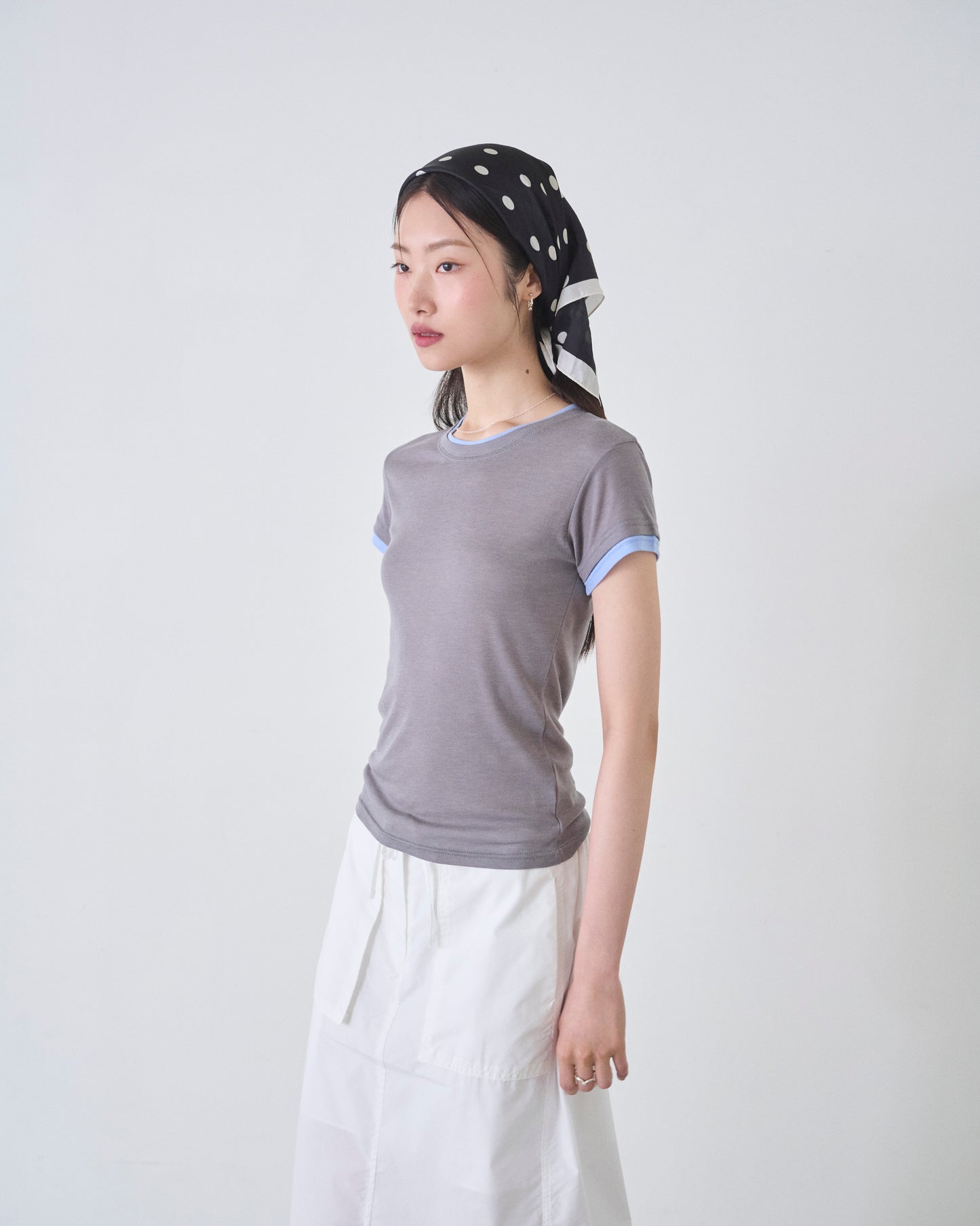 ishi ポケットアクセントストレートスカート