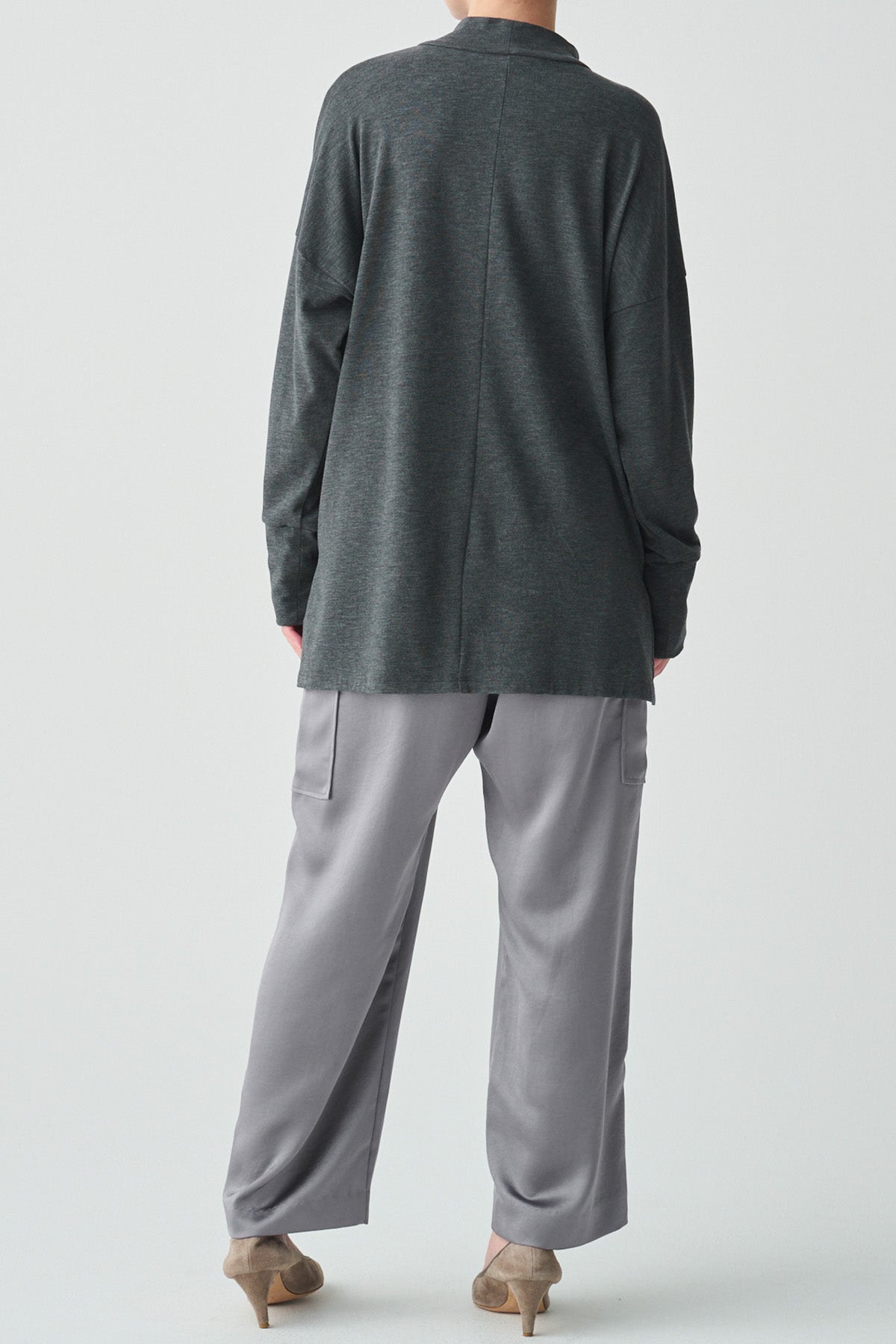 ハイネックコットンウォームプルオーバー