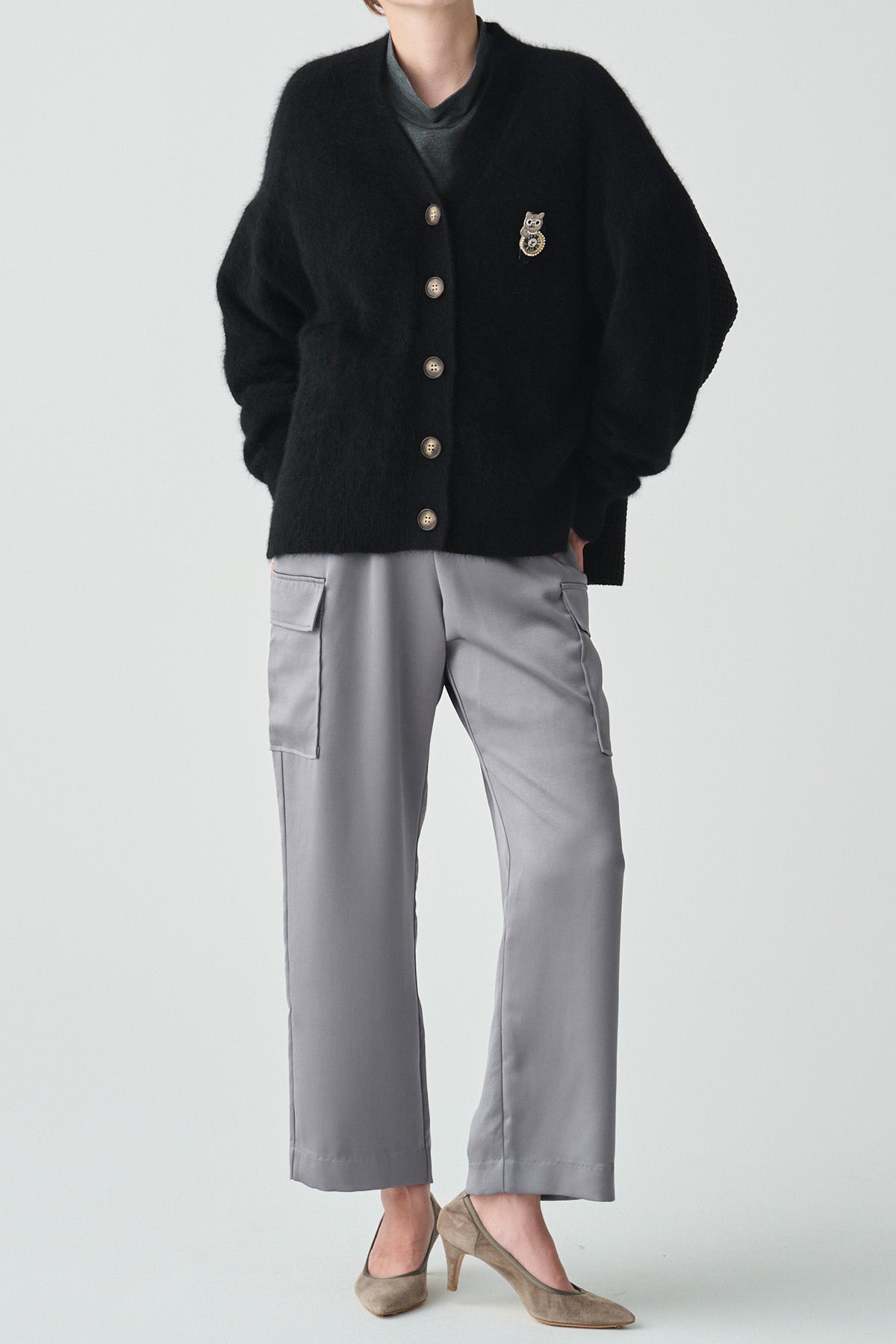 ハイネックコットンウォームプルオーバー