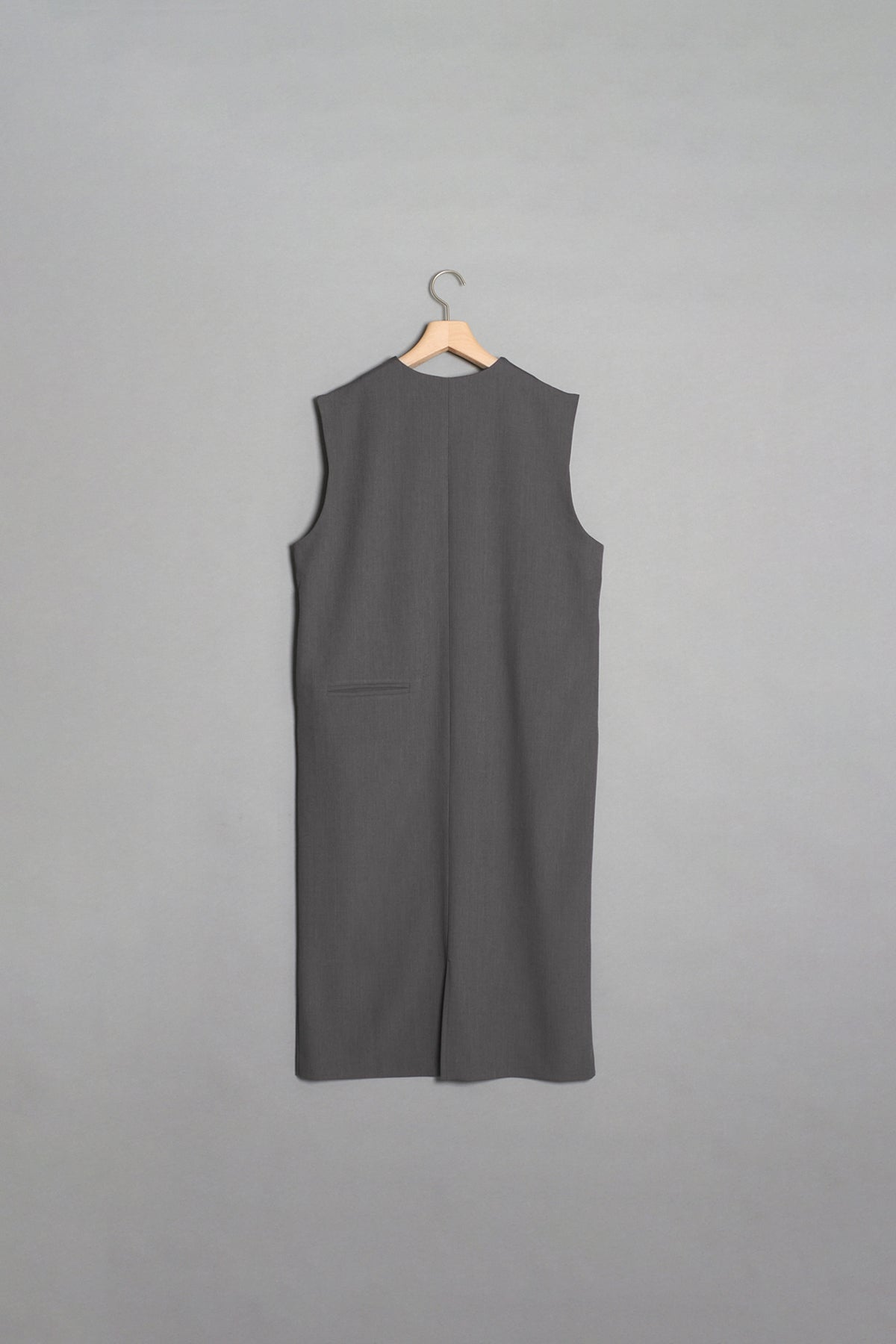 キーネックスリーブレスワンピース