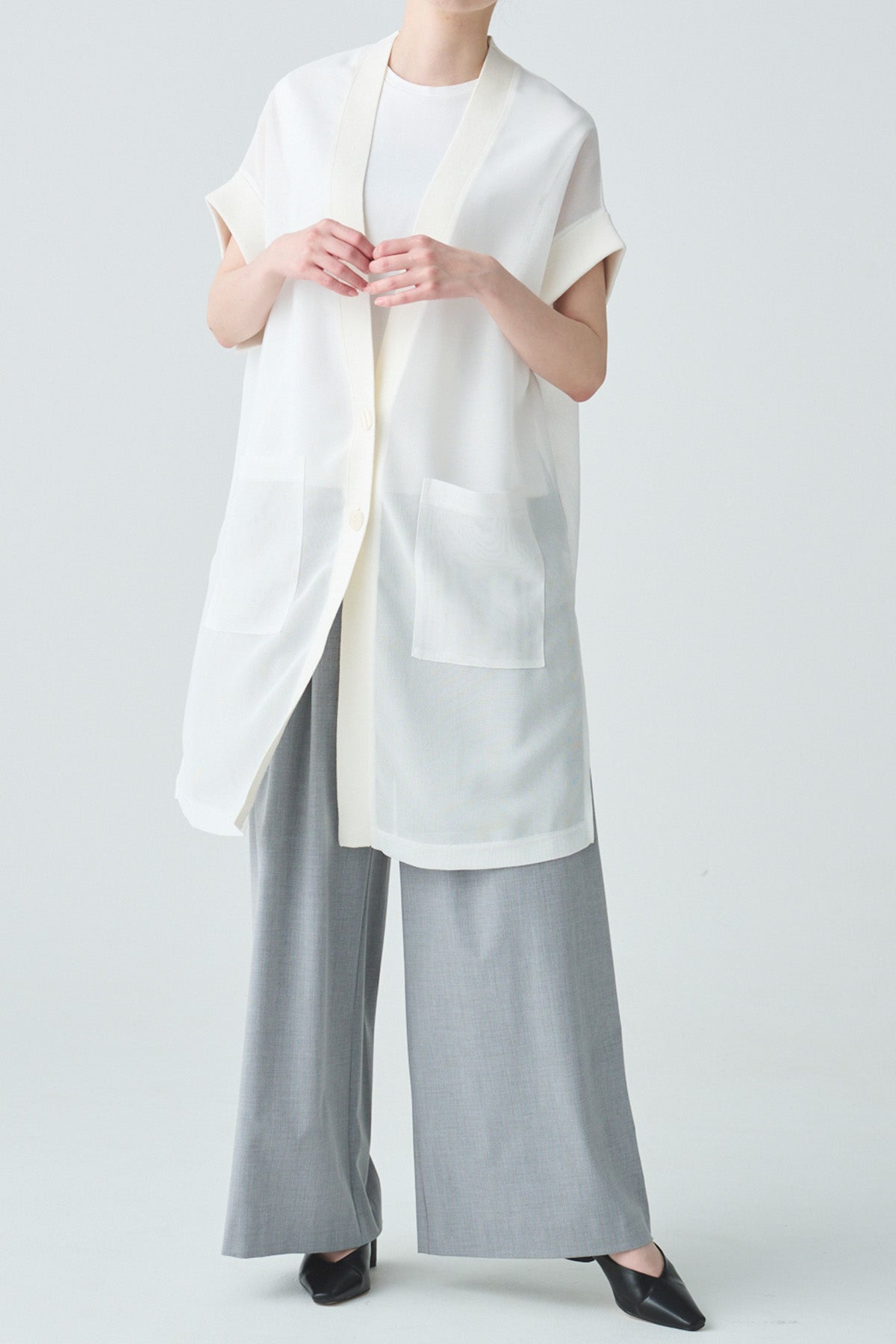 ファインメッシュジレ