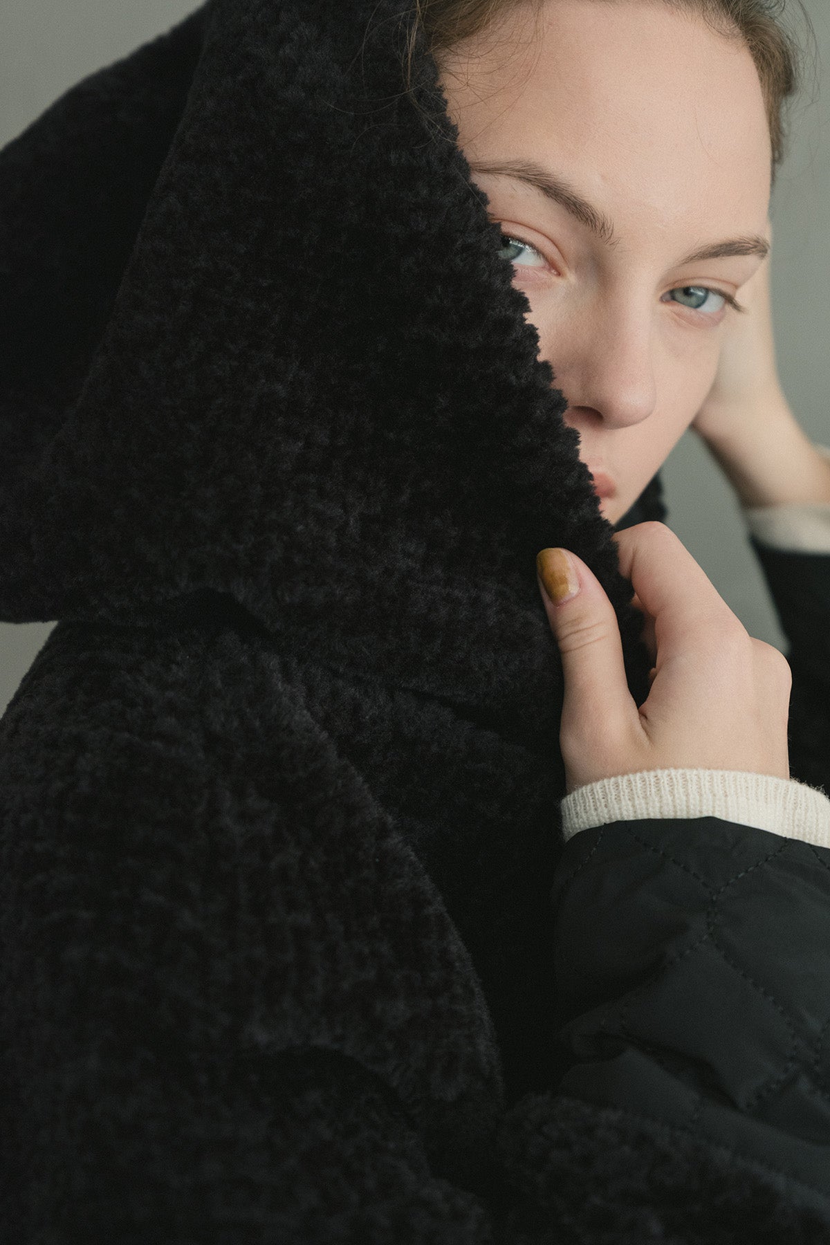 2WAYプードルボア×キルティングコート