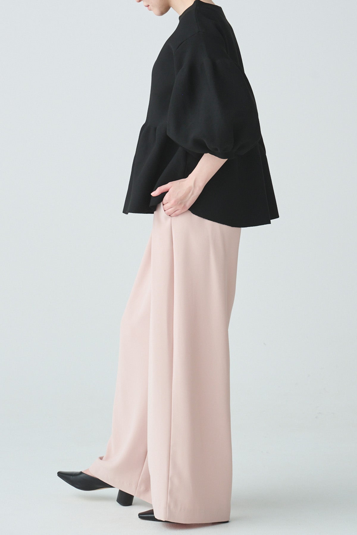 ペプラムデザインプルオーバー