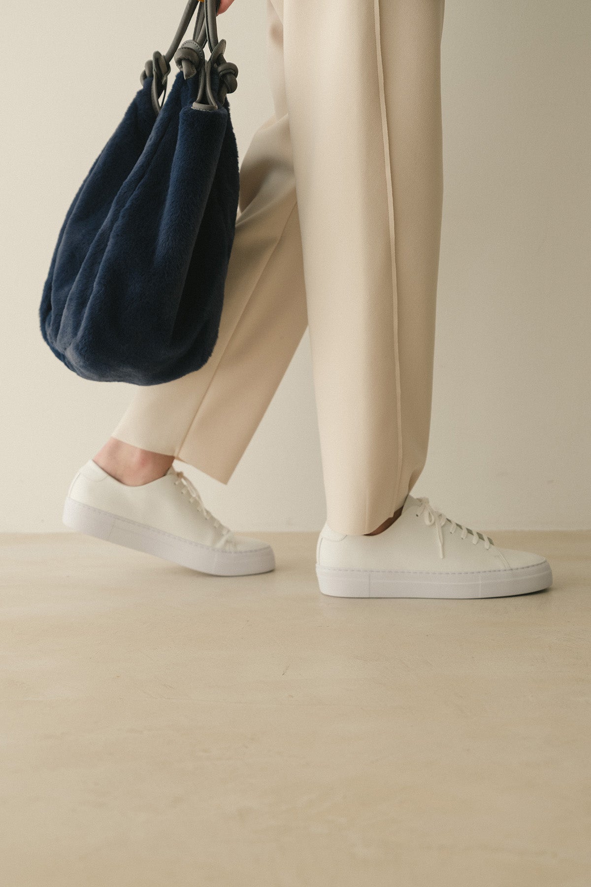 ローカットレザースニーカー (WOMENS)