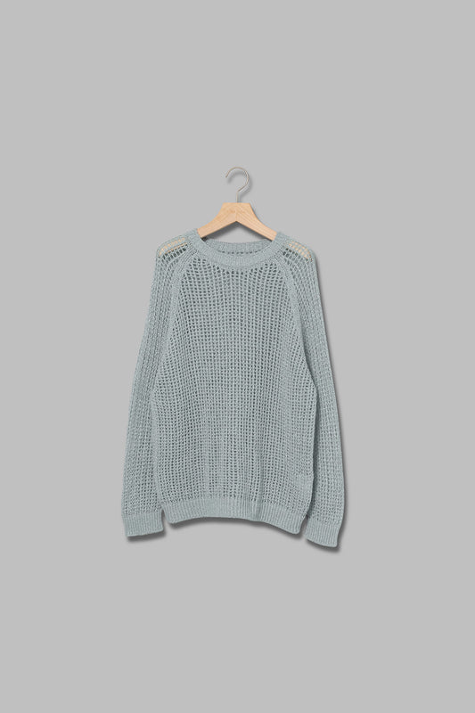 グリッターメッシュエアリーニット