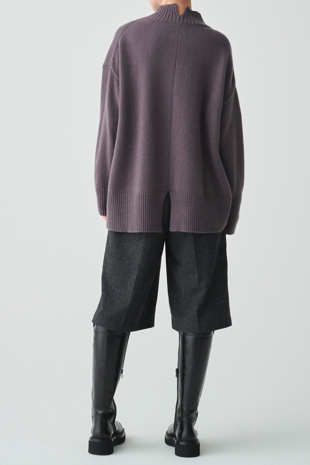 ヘリンボーンセンタープレスハーフパンツ