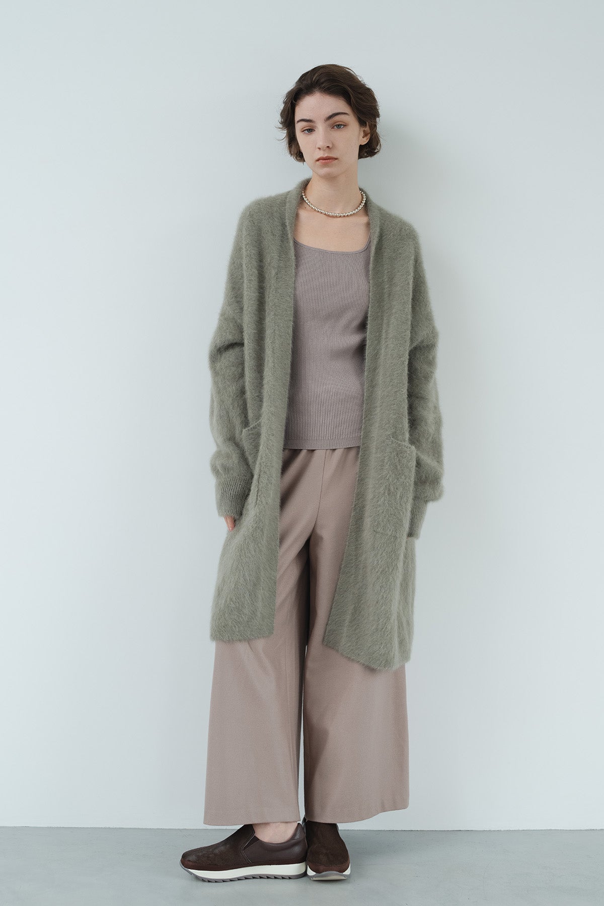 FOX×カシミヤニットロングカーディガン