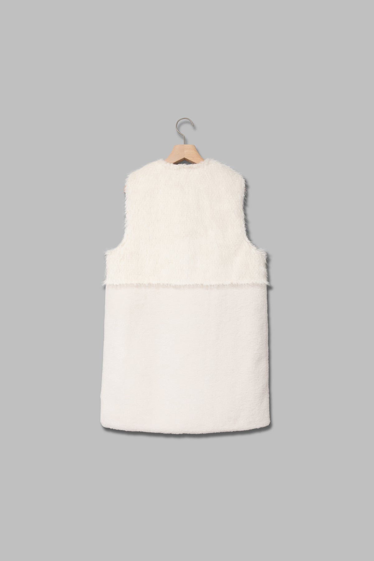 フェイクファー×ボアコンビネーションジレ