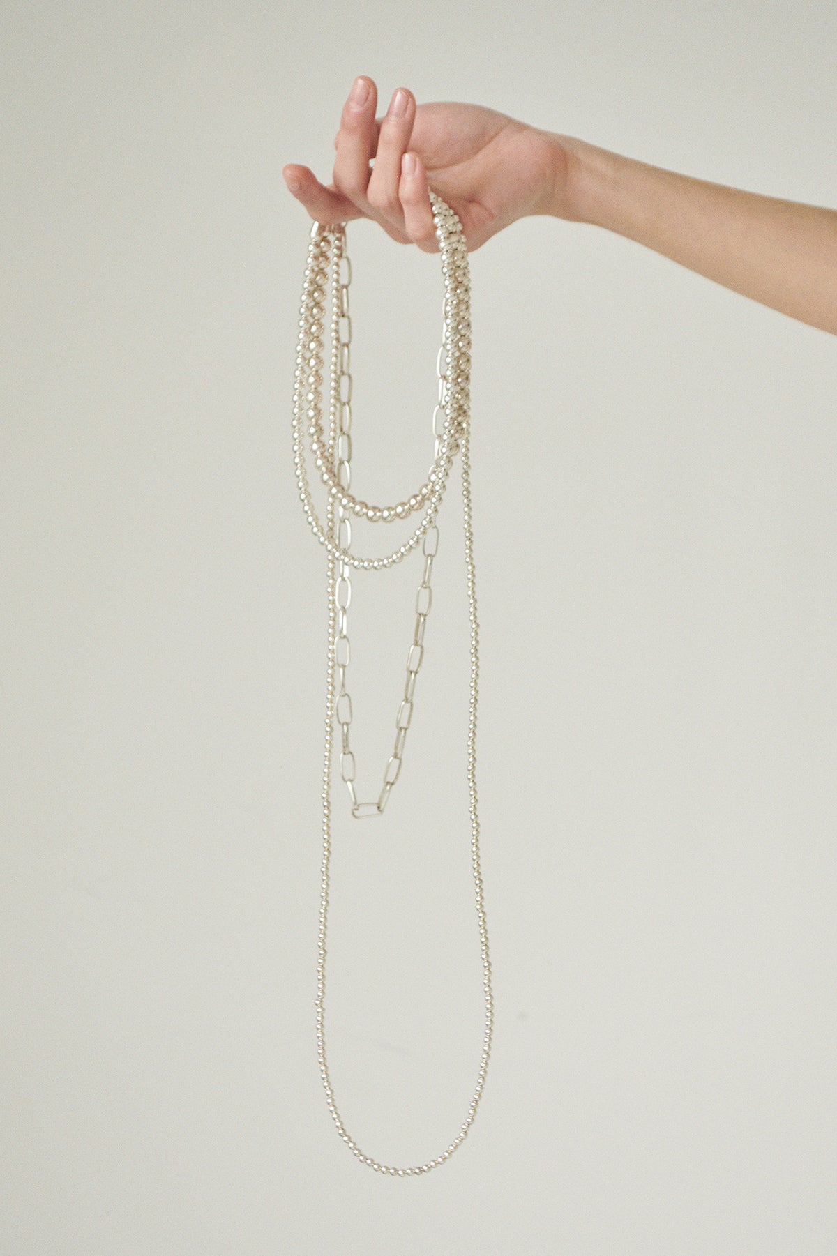ナバホパールネックレス(4mm100cm)