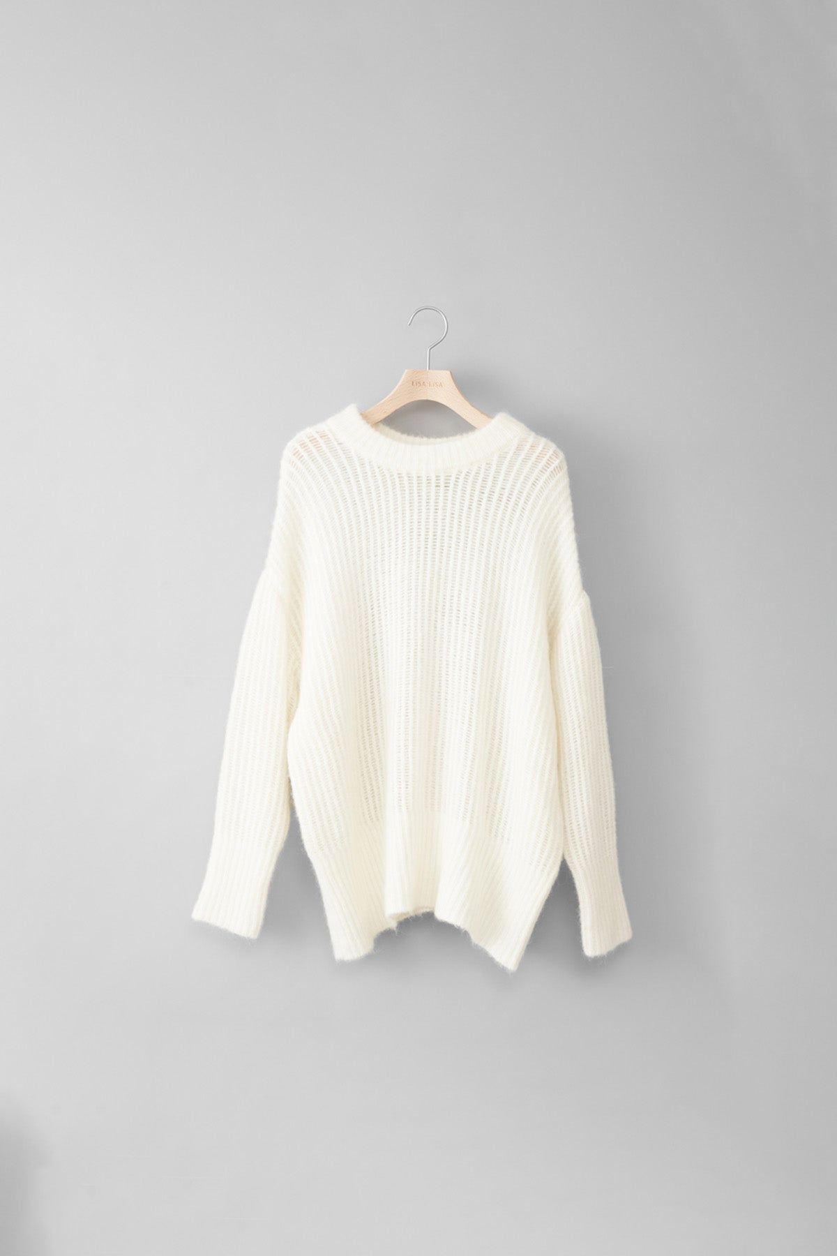 ishi シースルーモヘアニット