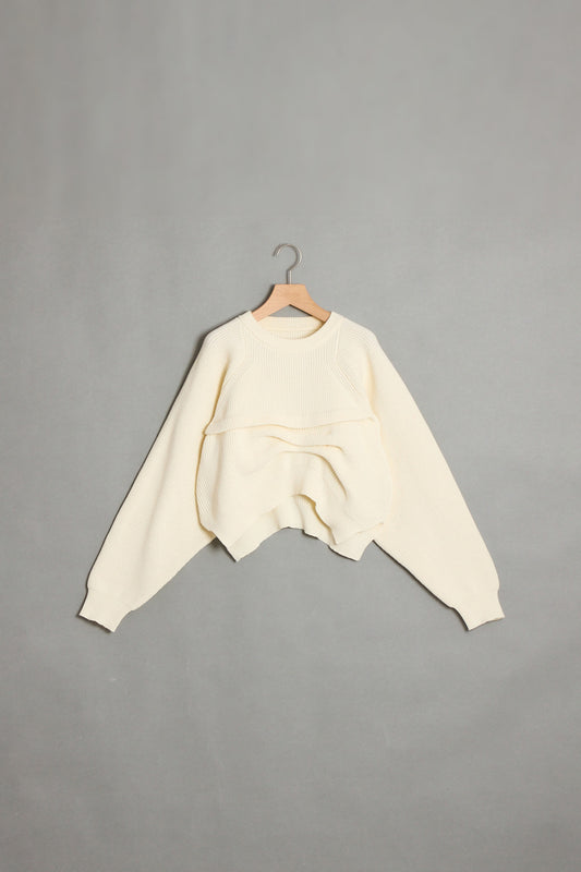 アシメタックデザインニット