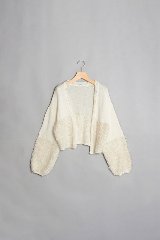 ループミックスアクセントショートカーディガン