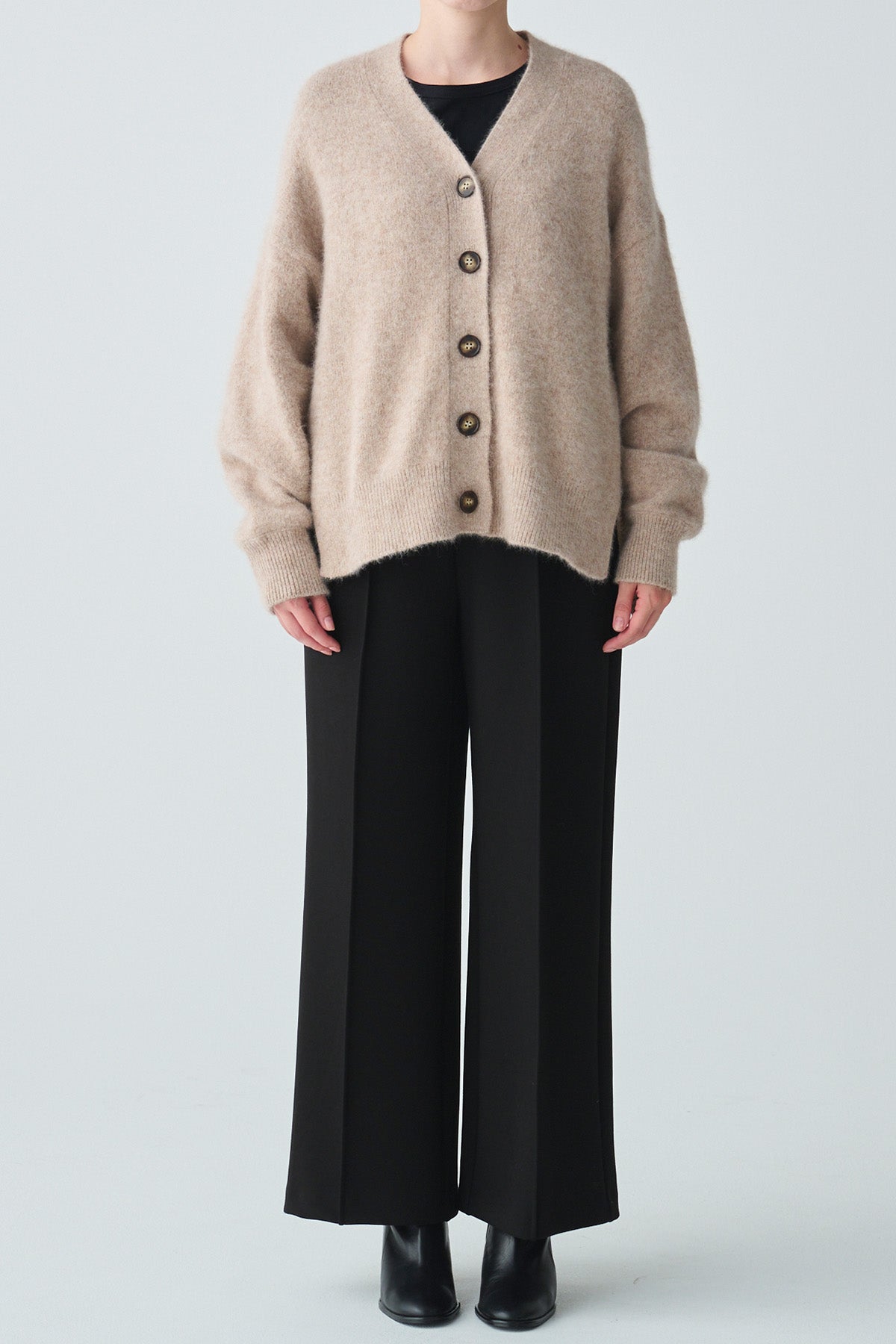 ワッフルデザインラクーン混カーディガン – LiSA LiSA ONLINE SHOP