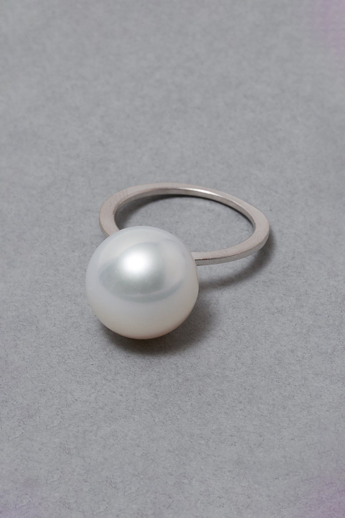【高級】天然南洋真珠　一粒リング10-11m　k18