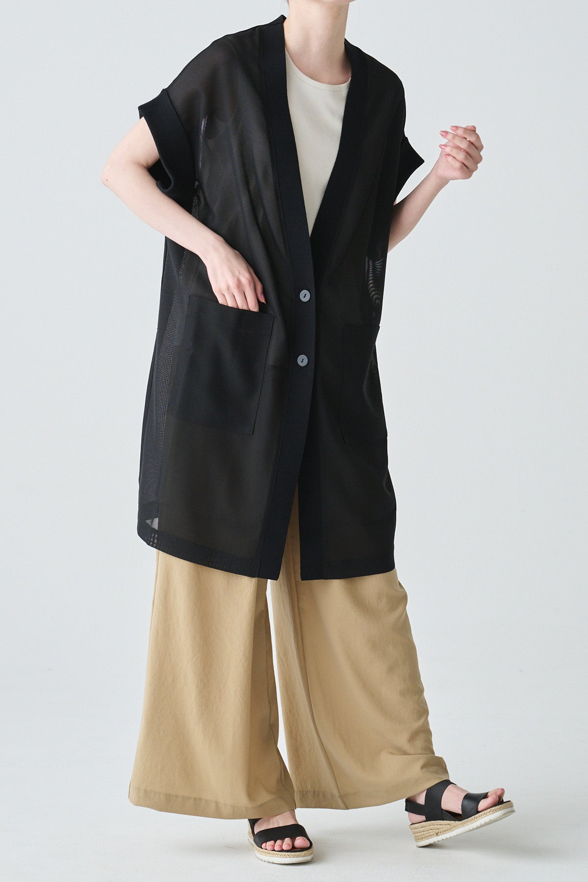ファインメッシュジレ