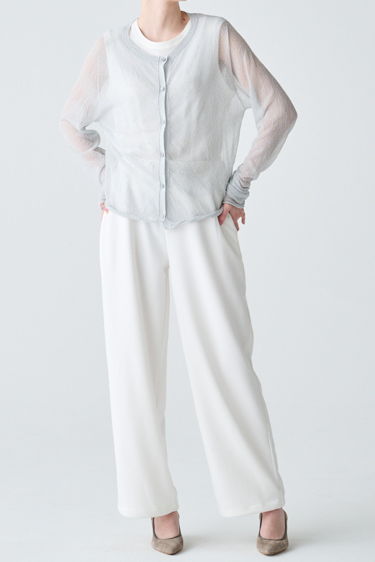 ダブルドロストセミワイドパンツ