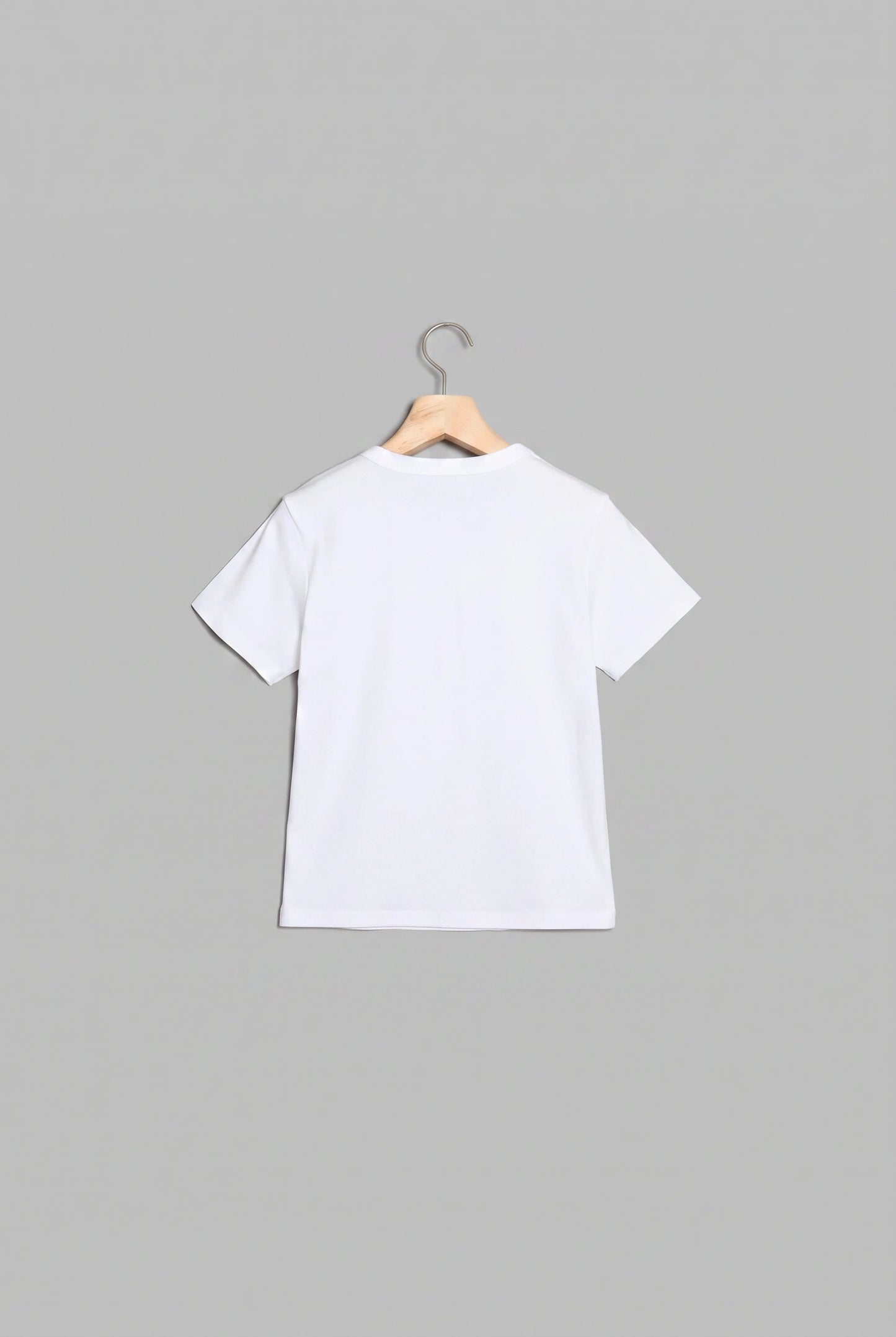 ishi クルーネックコンパクトカットソー