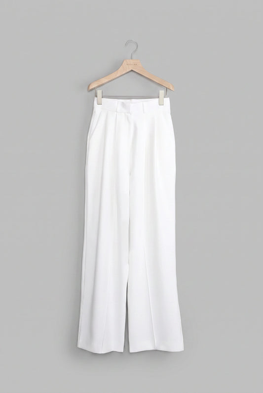 ishi センタータック入りワイドパンツ