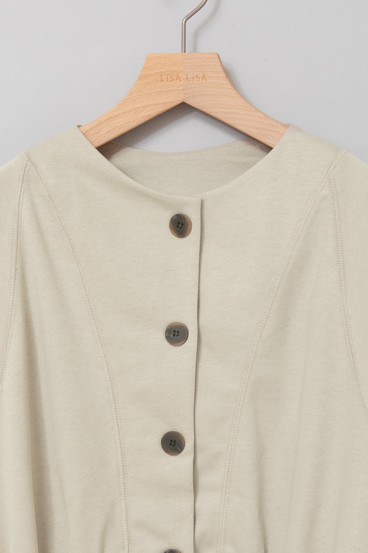 2WAYリブアクセントトップス＆センターシームワイドパンツセットアップ