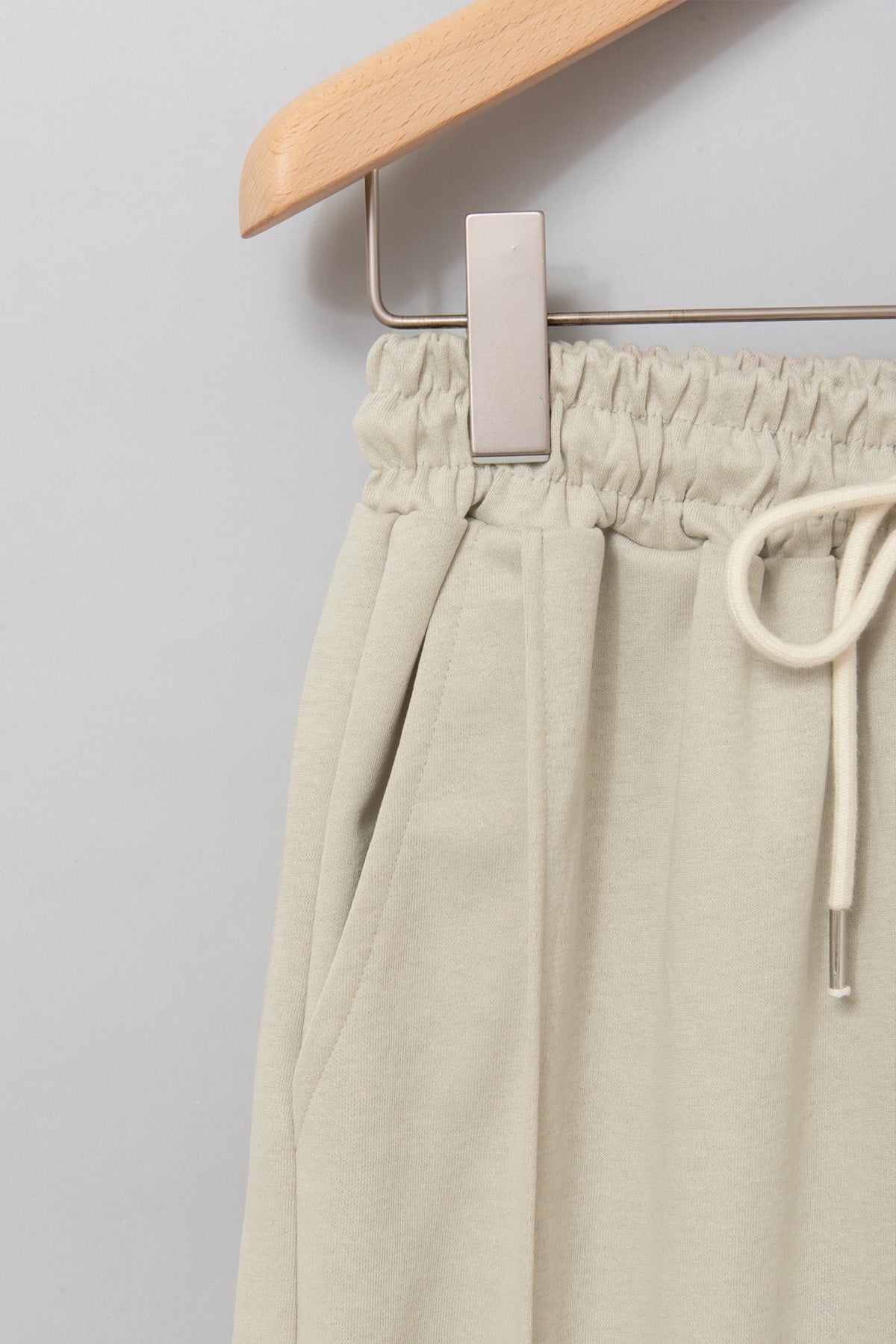 2WAYリブアクセントトップス＆センターシームワイドパンツセットアップ