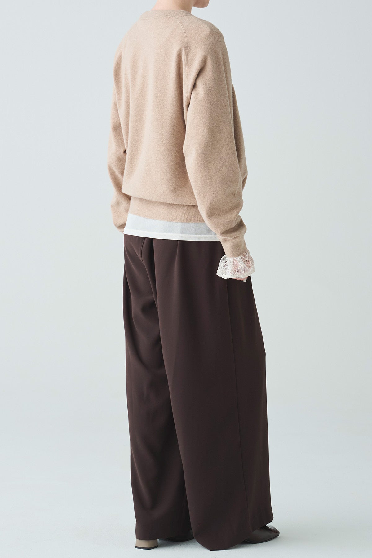 クルーネックマシュマロソフトニット