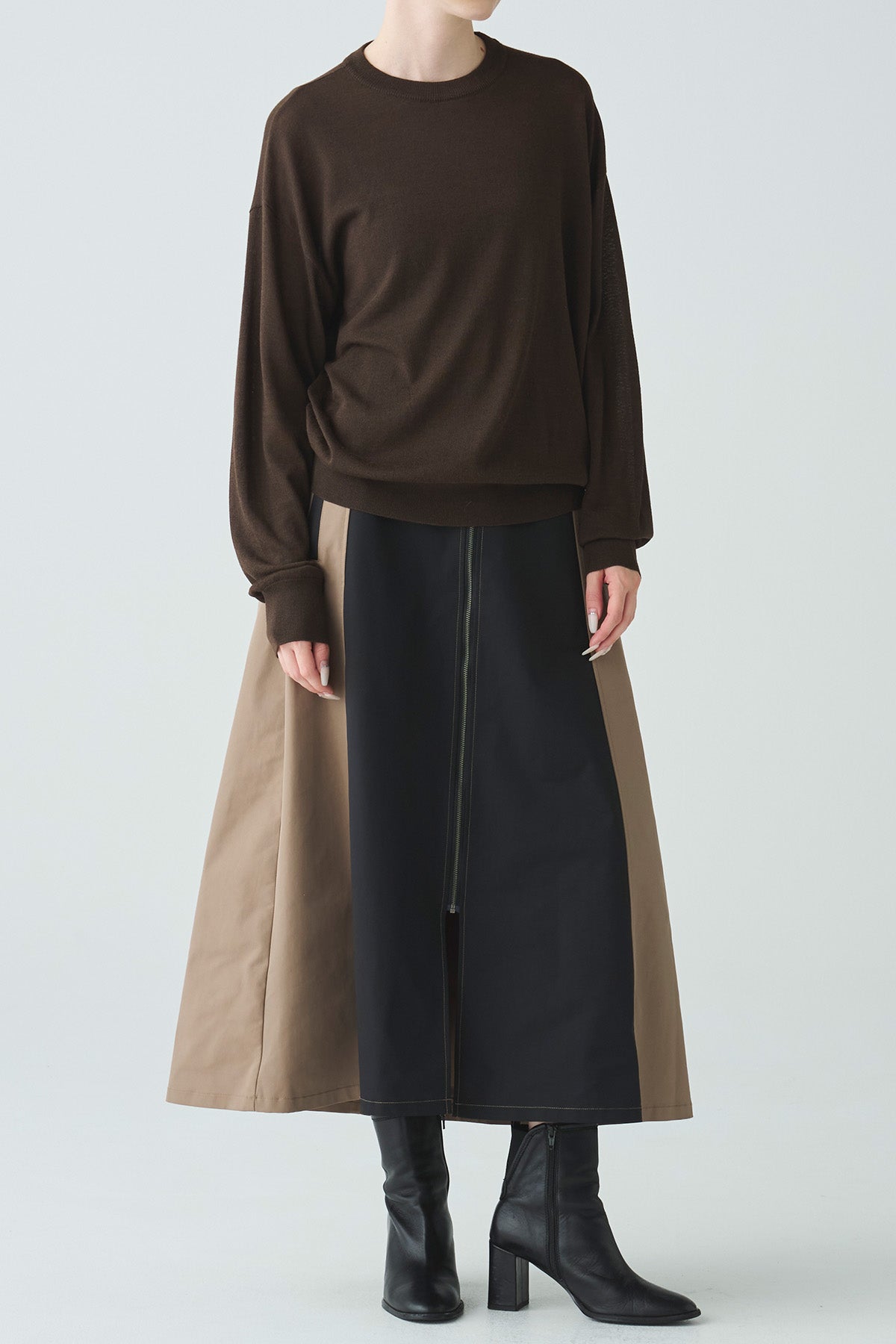 ストレッチベーシックニットプルオーバー