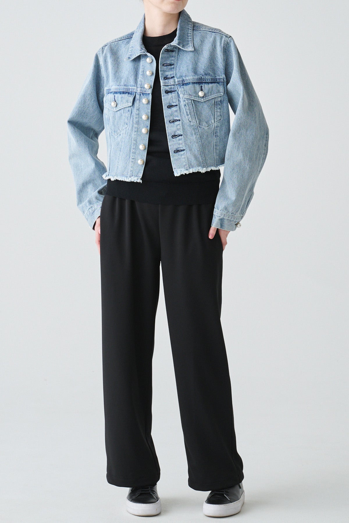 ダブルドロストセミワイドパンツ