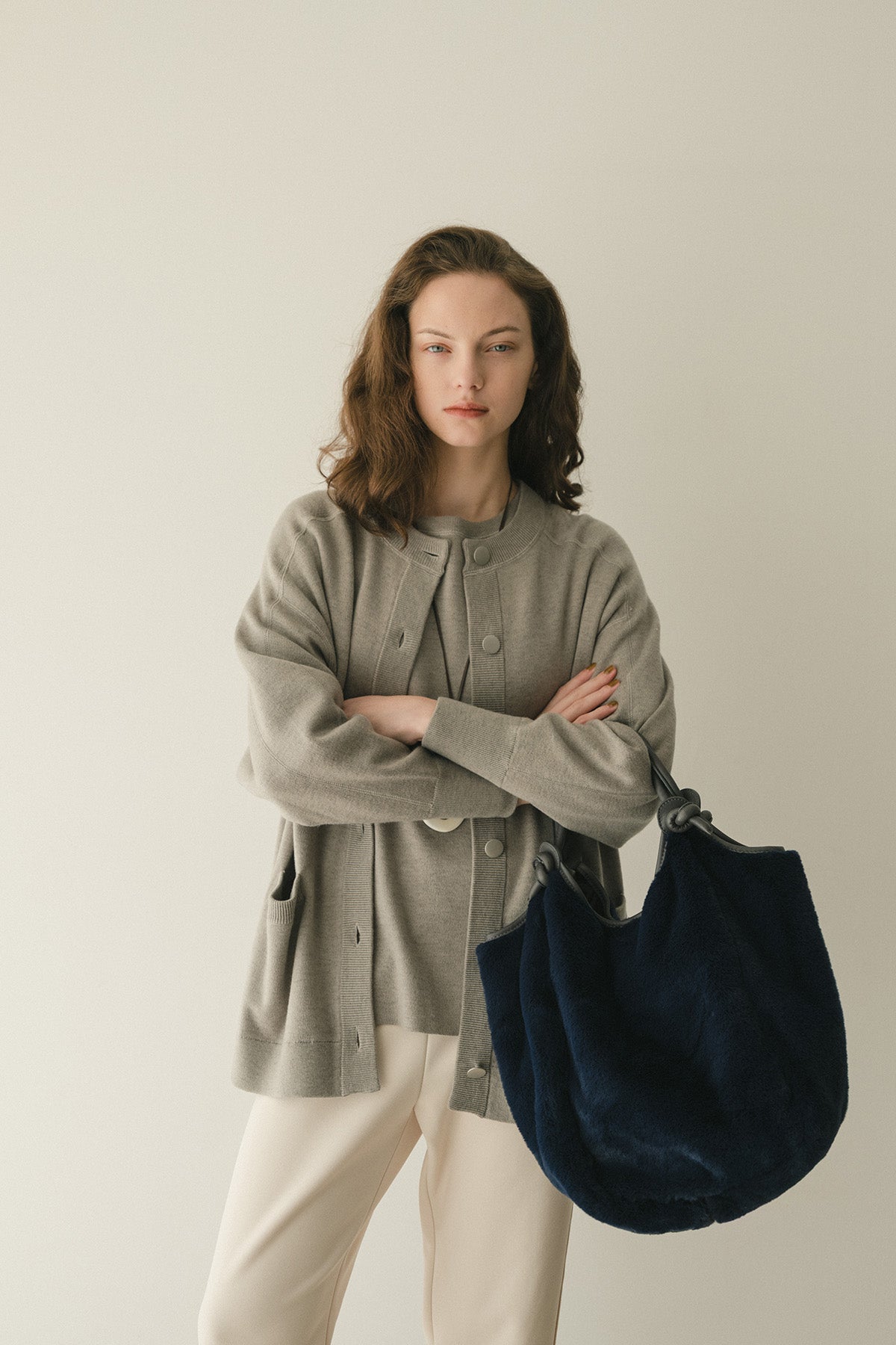 MARCO MASI フェイクファー×レザーハンドルトートバッグ – LiSA LiSA