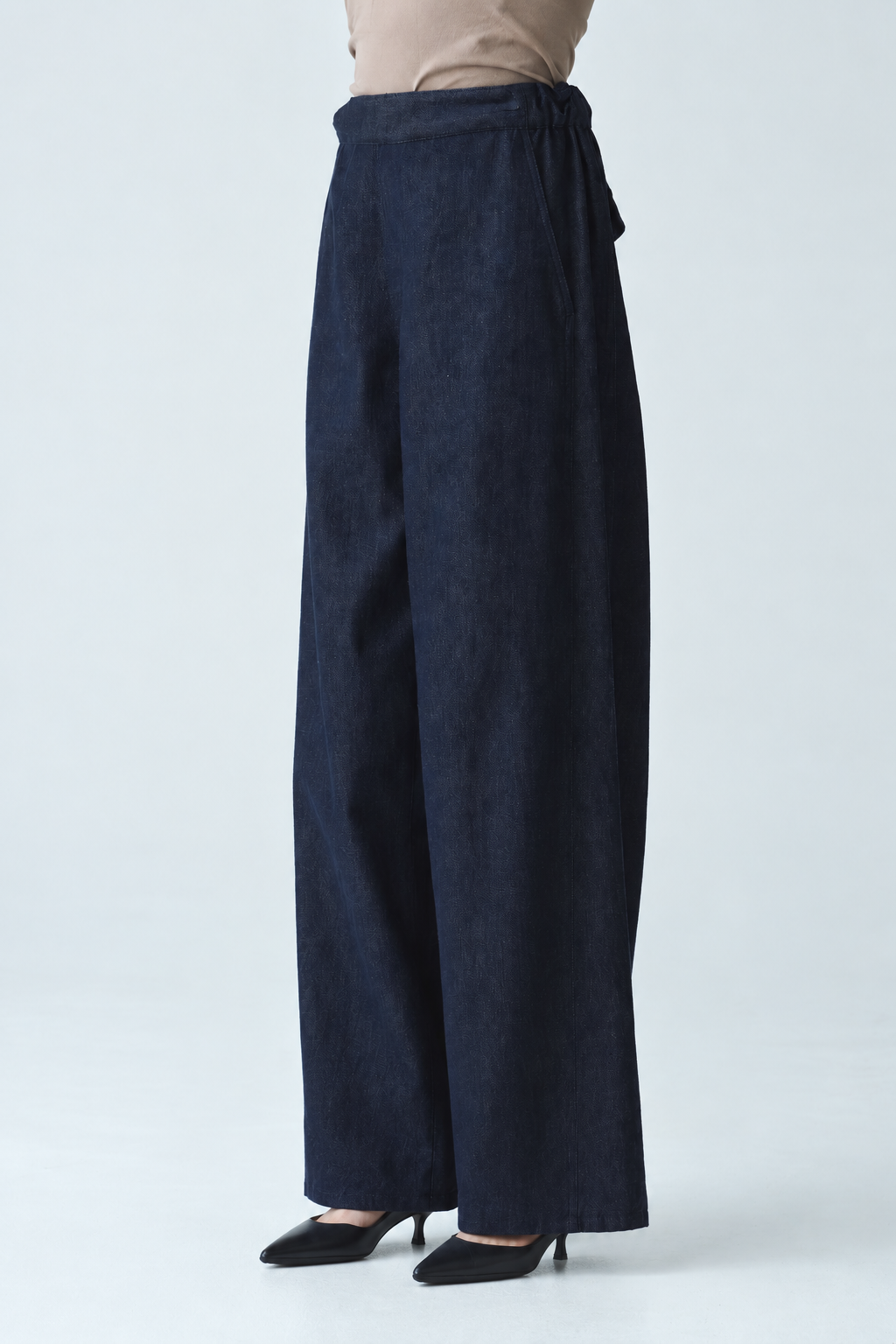 ワイドデニムパンツ