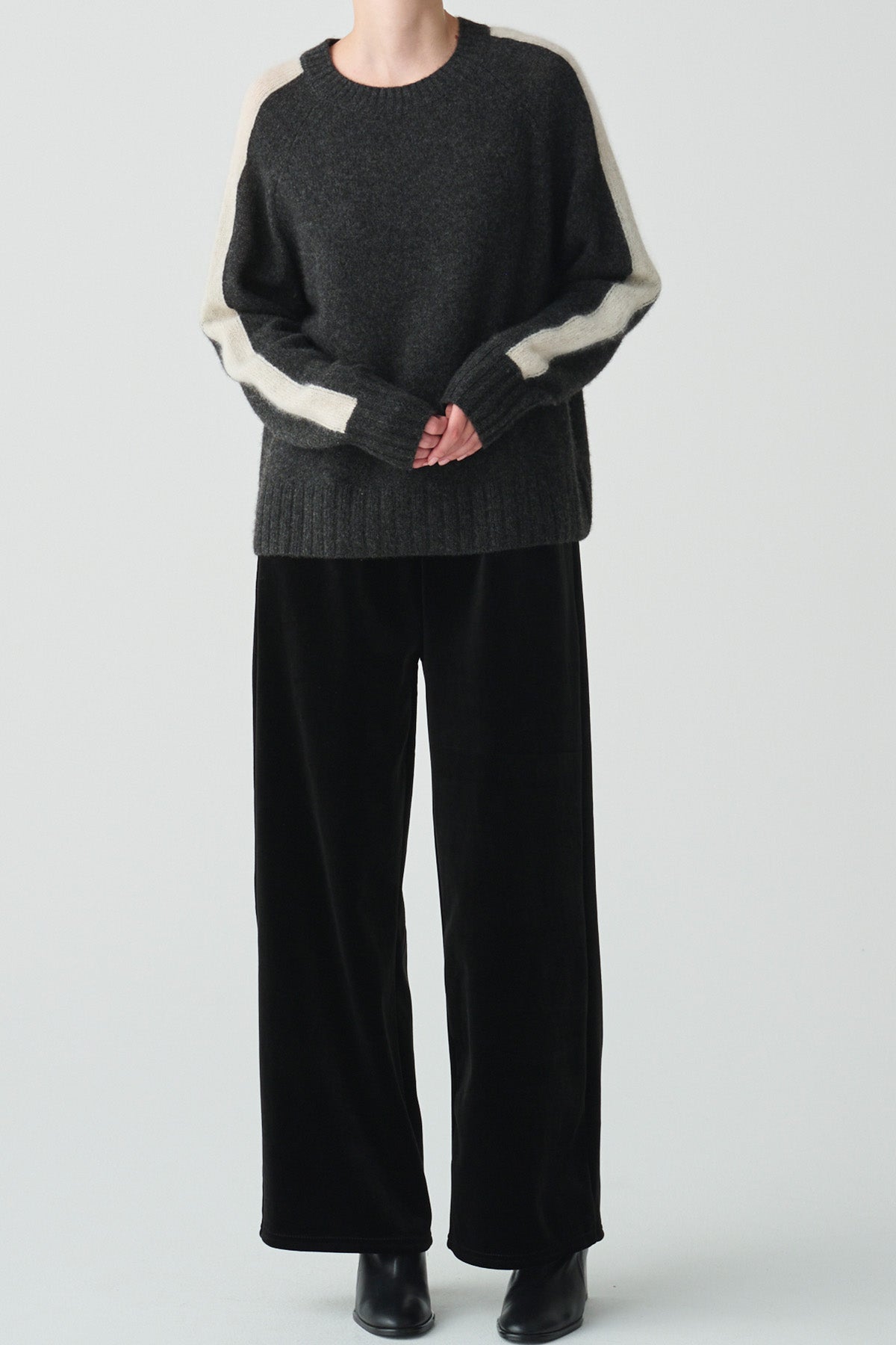 ダブルサイドベロアワイドパンツ