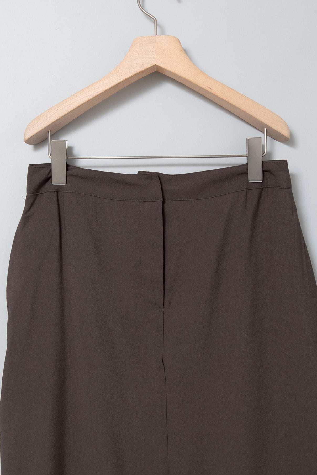 ishi バイカラーレイヤードスリットスカート