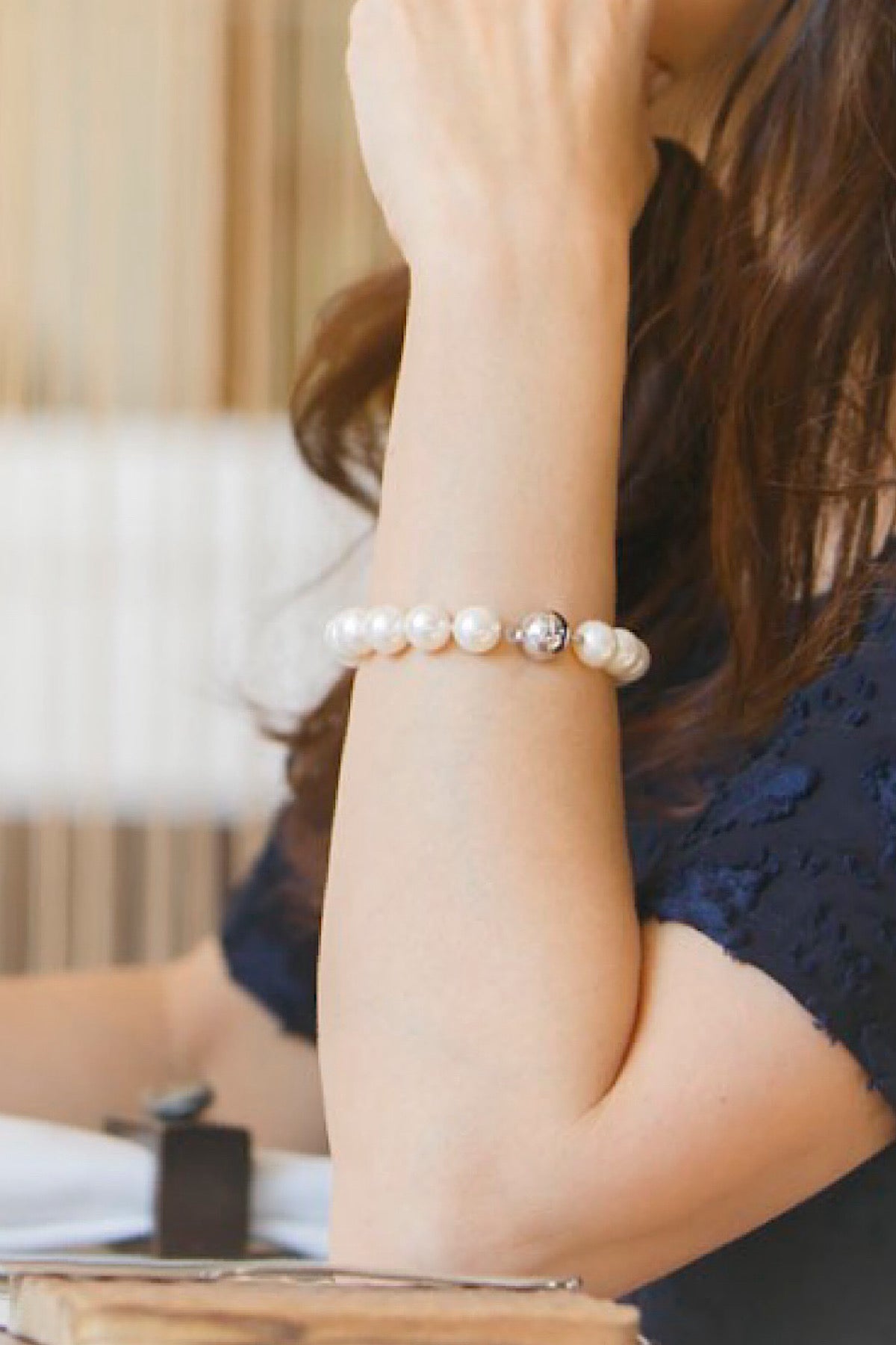 ボリュームパールブレスレット