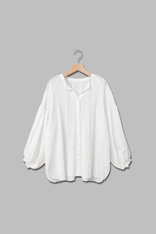 2WAYピンタックボリュームブラウス