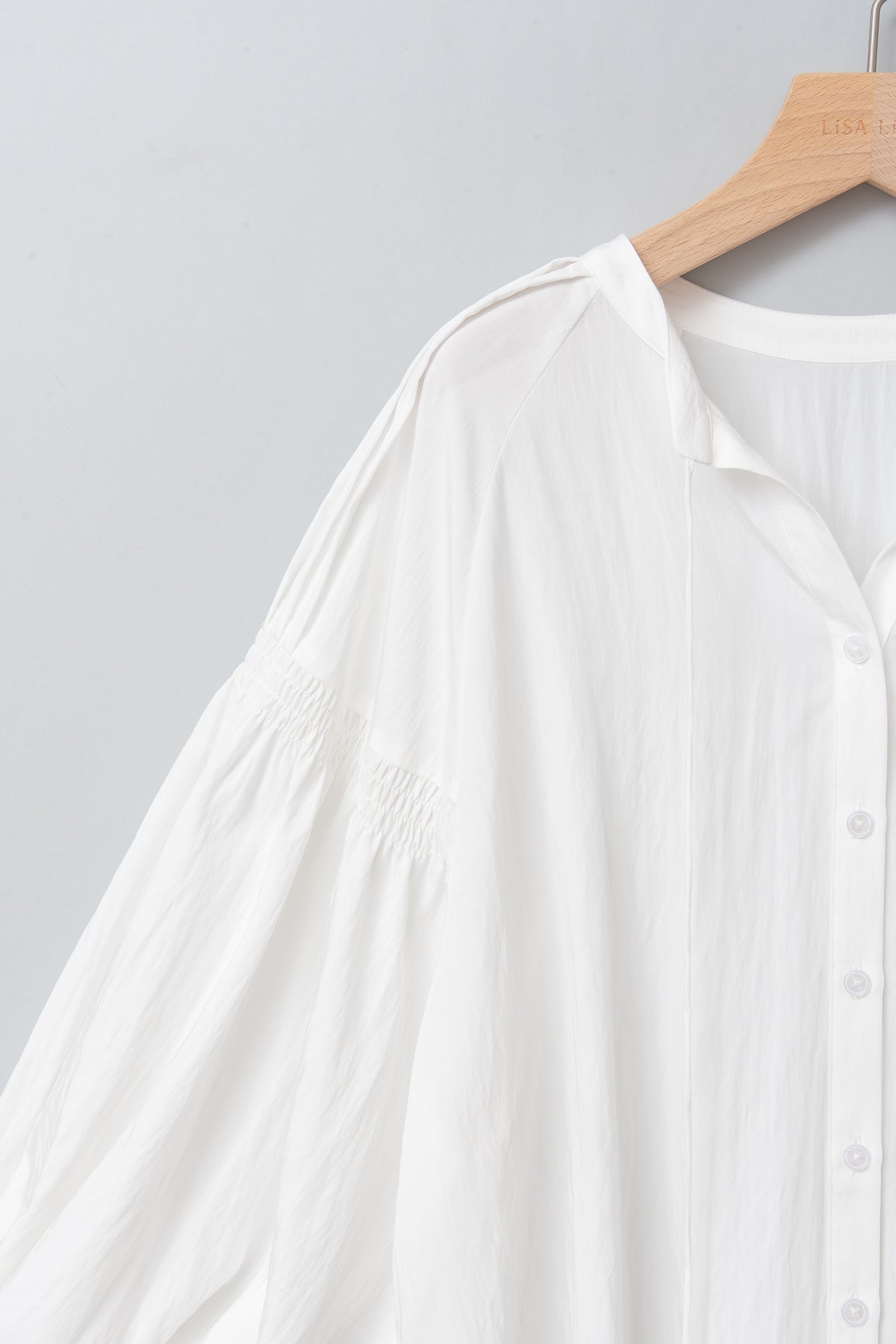 2WAYピンタックボリュームブラウス