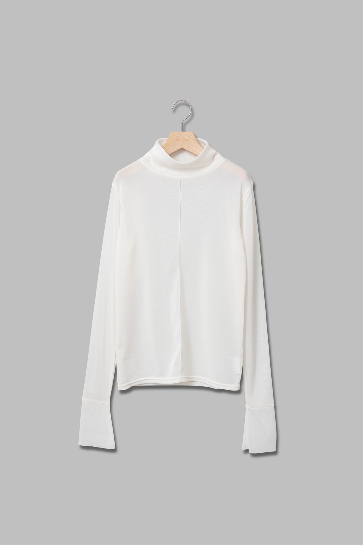 ハイネックメッシュプルオーバー