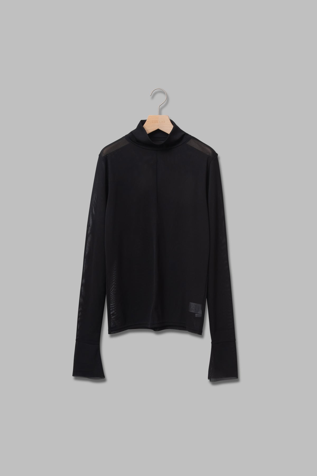 ハイネックメッシュプルオーバー