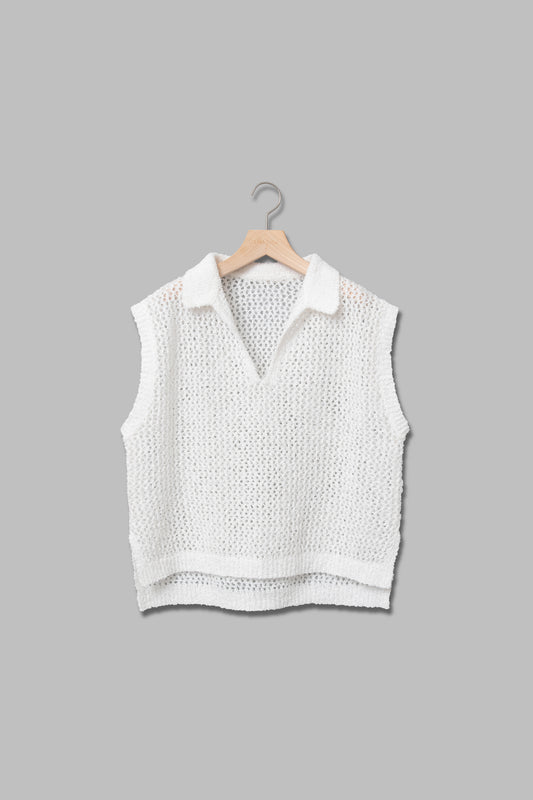 モールヤーンニットプルオーバー