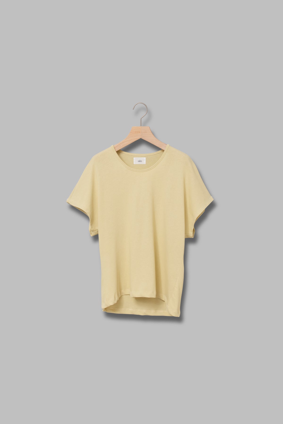 ishi ラウンドネックプレーンプルオーバー