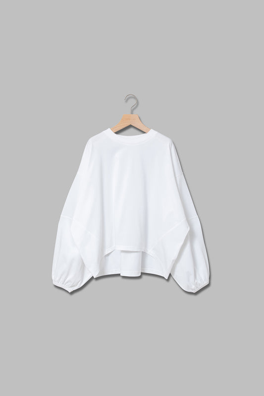 ボリュームスリーブコットンカットソー