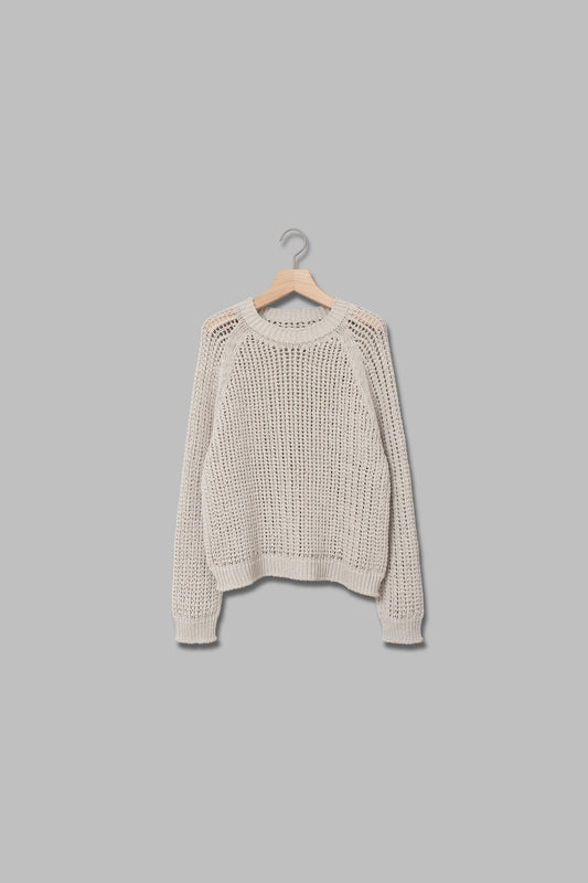 ラメ入りメッシュニット