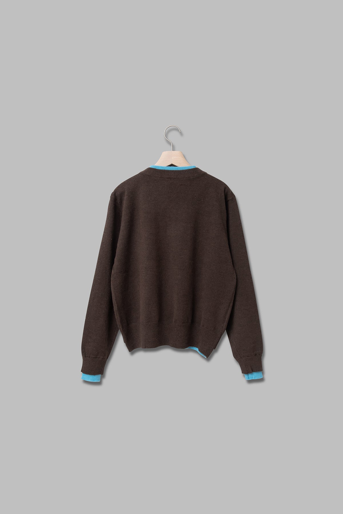 【新品】TTT_MSW 22AW/バイカラーモヘアニットカーディガン 新品】TTT_MSW 22AW/バイカラーモヘアニットカーディガン