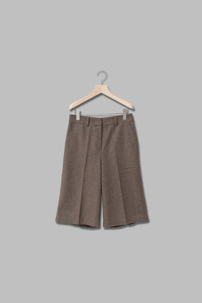 ヘリンボーンセンタープレスハーフパンツ