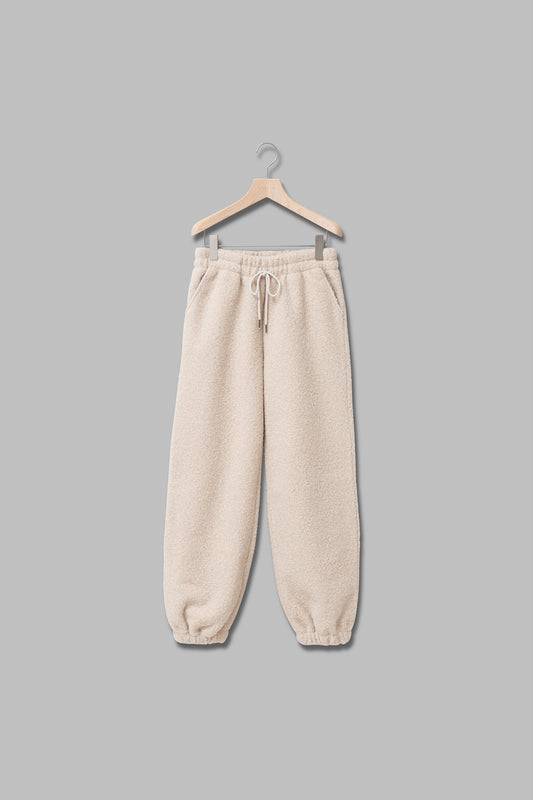 ドロスト付シープボアジョガーパンツ