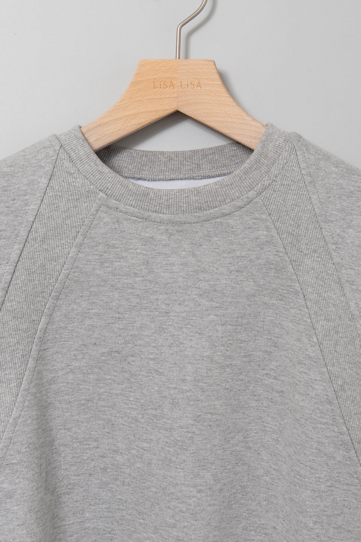 スムースリブラインスウェットライクプルオーバー