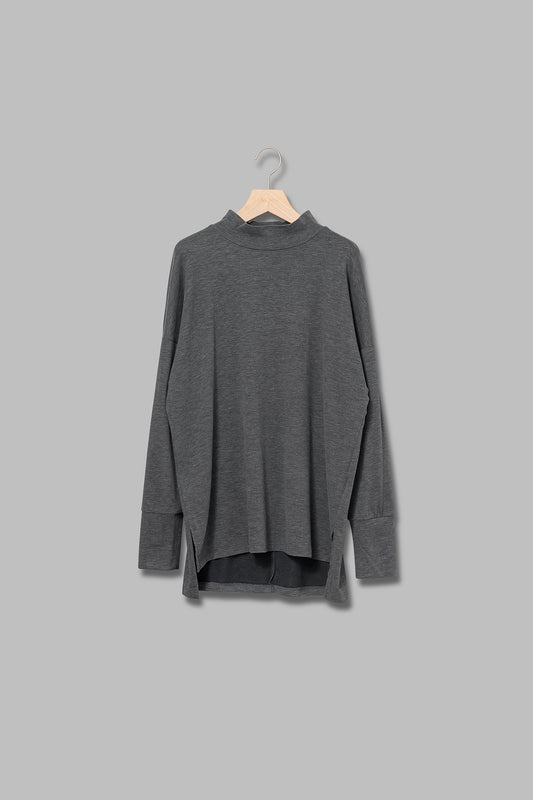 ハイネックコットンウォームプルオーバー