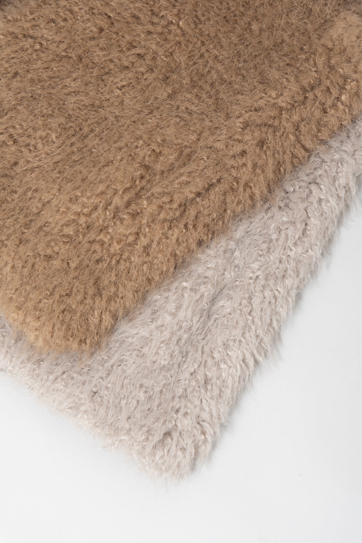 フェイクファーニット切替ジレ