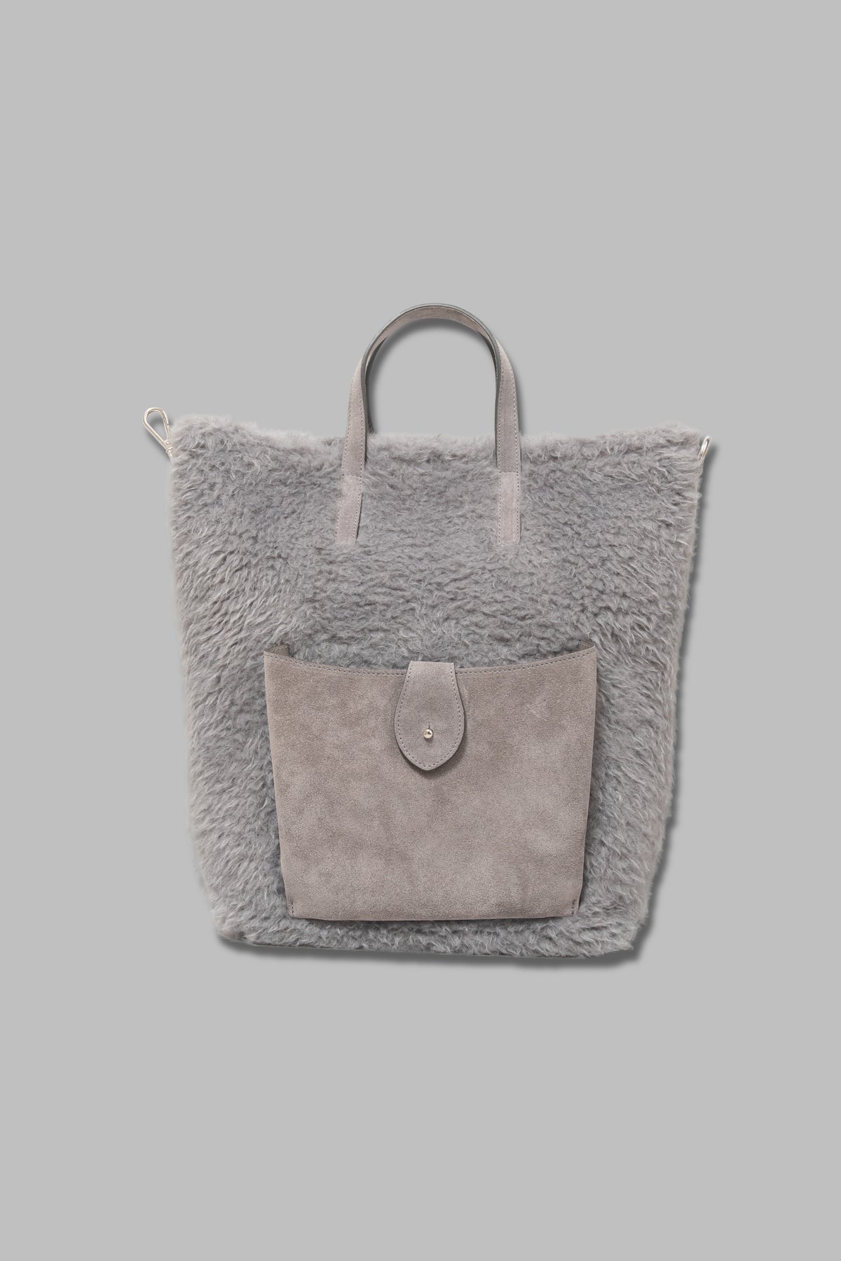 Caterina Bertini 2WAYボア×レザートートバッグ