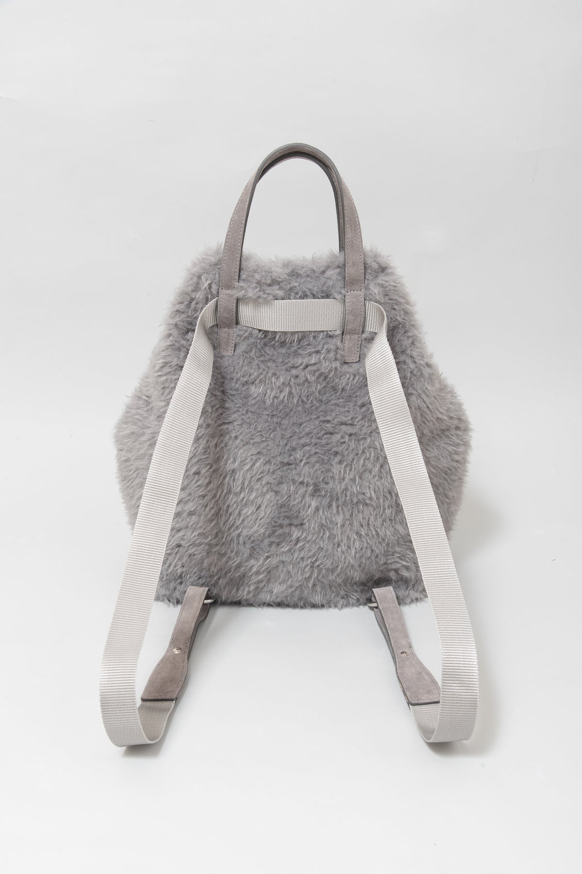 Caterina Bertini 2WAYボア×レザートートバッグ