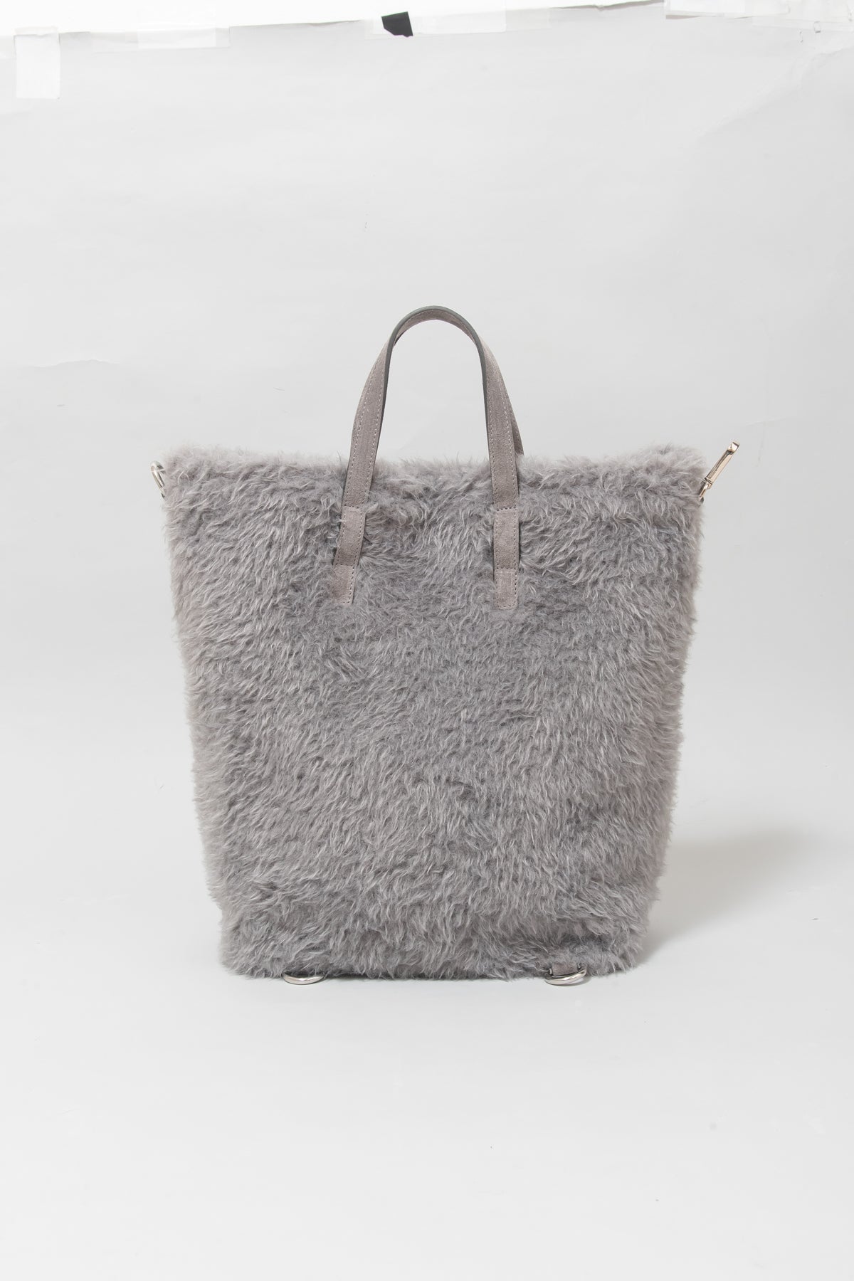Caterina Bertini 2WAYボア×レザートートバッグ